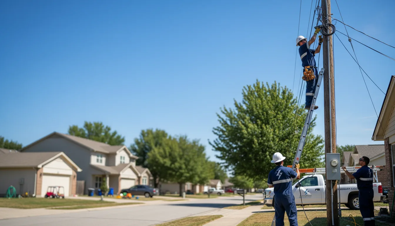 Residential electrician providing installation services in Aragon, GA